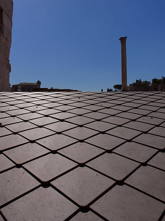 Dach am Forum Romanum Fotos