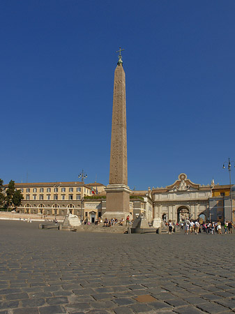 Foto Obelisk mit dem Porta del Popolo