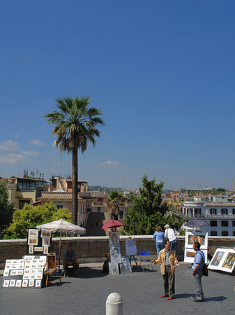 Palme an der Spanischen Treppe Foto 