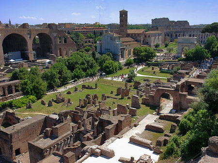 Foto Blick auf das Forum Romanum - Rom