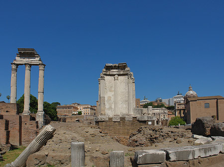 Dioskuren und Vesta Tempel Foto 