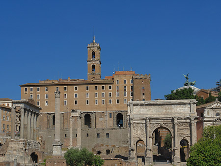 Tabularium mit dem Forum Romanum Foto 