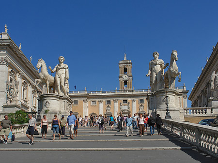 Foto Statuen der Dioskuren - Rom