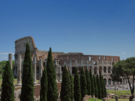 Foto Kolosseum mit dem Forum Romanum