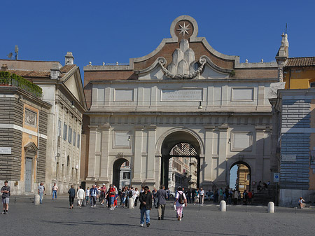 Foto Porta del Popolo mit Piazza - Rom