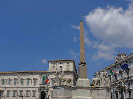 Foto Quirinalspalast mit Obelisk