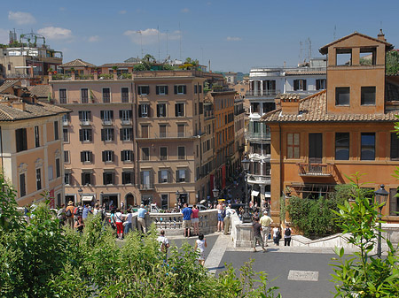 Foto Gebäude an der Spanischen Treppe - Rom