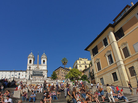 Fotos Treppe mit Kirche | Rom