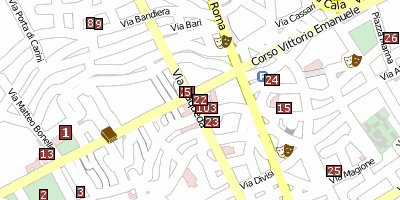 Stadtplan Fontana Pretoria Palermo